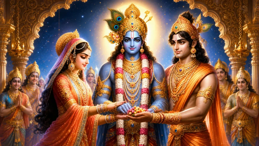 The glories of Subhadra devi - the wife of Arjuna of the Pandavas lord krishna with subhadra and arjuna