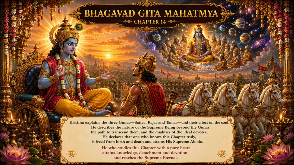 The Gita Mahatmya (the Glorification of the Bhagavad Gita) chapter14