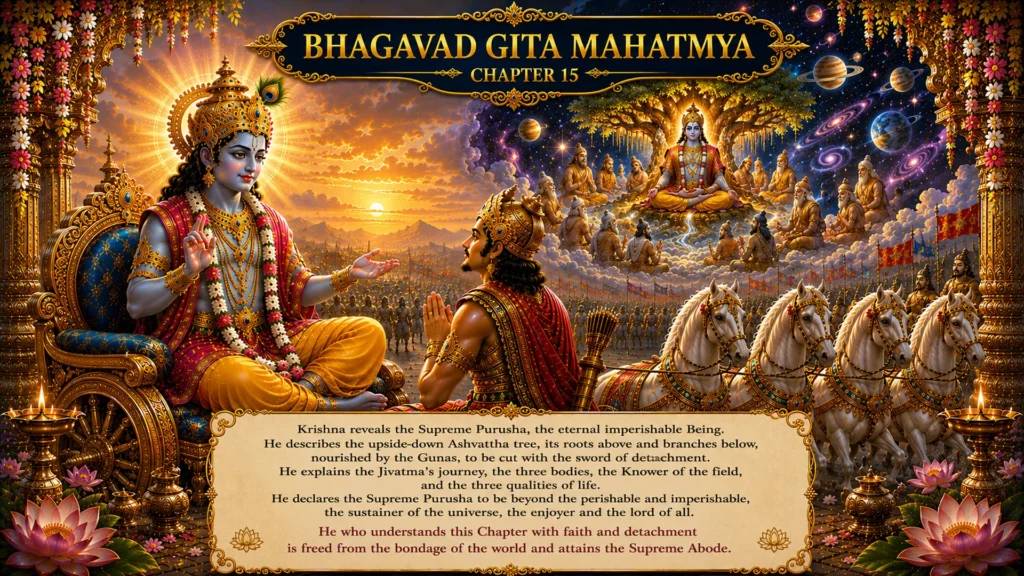 The Gita Mahatmya (the Glorification of the Bhagavad Gita) chapter15