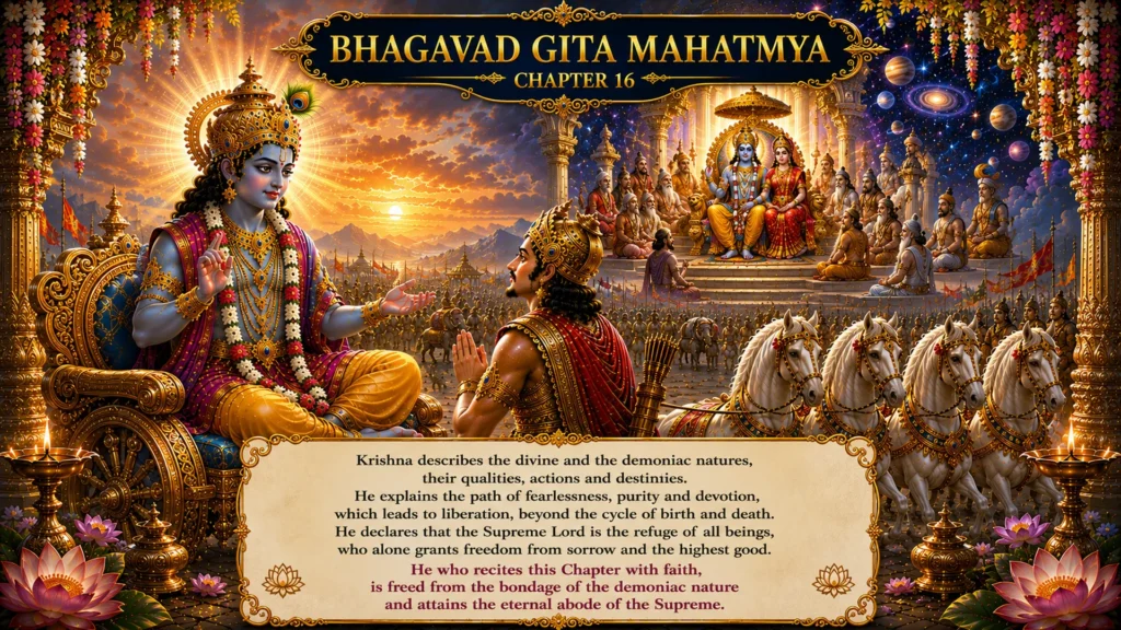The Gita Mahatmya (the Glorification of the Bhagavad Gita) chapter16