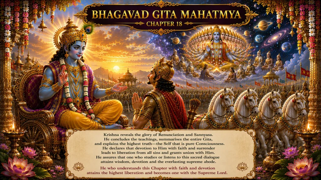 The Gita Mahatmya (the Glorification of the Bhagavad Gita) chapter18