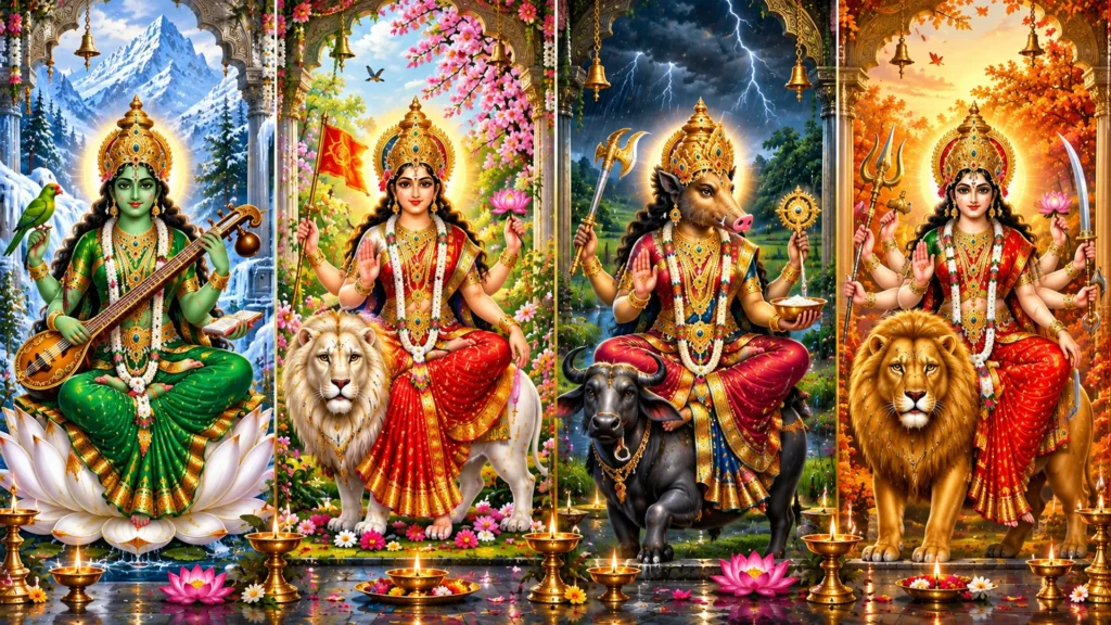 The Predominating Devi Deity for Each Navaratri of the Year 00