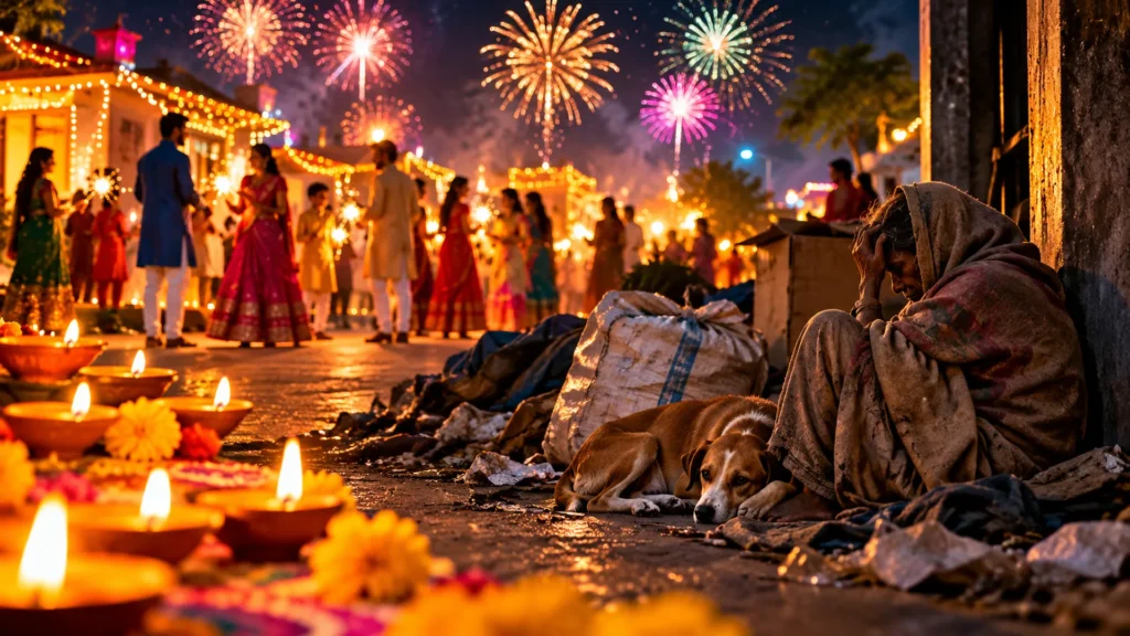 diwali’s brightness, hidden hardship